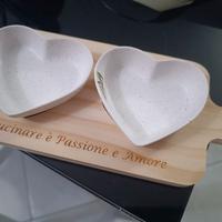 Antipastiera/set aperitivo linea cuore 