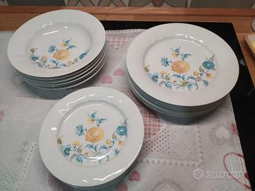 servizio piatti da 24 Bavaria e servizio da tè 