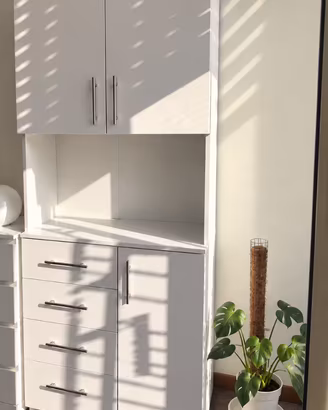 Mobile dispensa cucina bianco