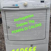 asciugatrice zoppas 7kg POMPA DI CALORE 