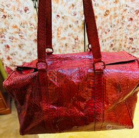 Borsa pelle pitonata