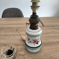 Vecchia Base Lampada Ad Olio Fine 800 in ceramica 