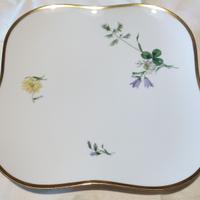 Piatto quadrato in porcellana tedesca