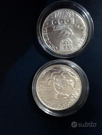 Coppia di monete da 1000 escudos portoghese argent