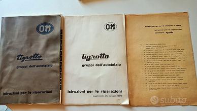 OM Tigrotto manuale riparazioni del 1958