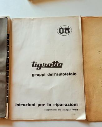 OM Tigrotto manuale riparazioni del 1958