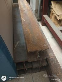 Longherine in acciaio tipo H 100 e IPE