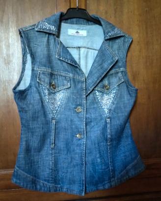 Gilet in jeans Fornarina