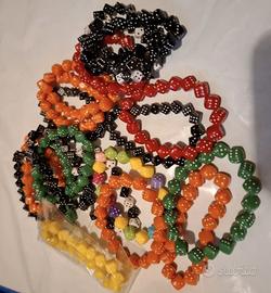 20 braccialetti dadi porta fortuna