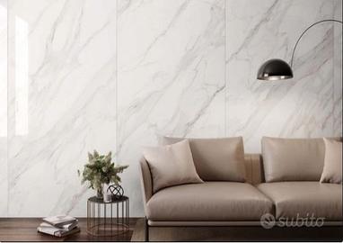 Piastrella 25X75 Bianco Calacatta Sant'Agostino