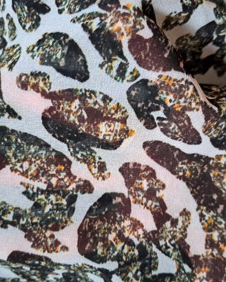 Tessuto georgette crepe stampa