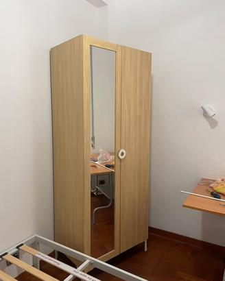 armadio guardaroba ikea con specchio gia smontato 