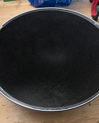 Beauty Dish argento 70cm + griglia attacco Bowens