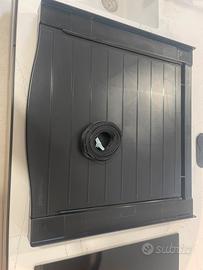 Kit Sovrapposizione lavatrice e ascigatrice nero