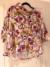Camicia con stampa floreale