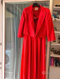 Abito da cerimonia completo di scarpe e borsetta