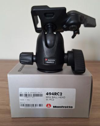 Testa Manfrotto più monopiede Giottos