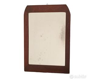 Specchio vintage, vetro originale,cornice in legno