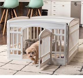 Recinto per cani da interno-esterno