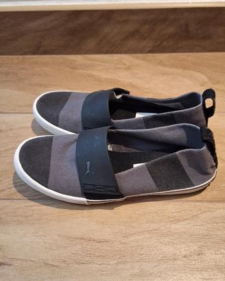 Puma Slip-On - a righe nere e grigie - n.37