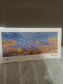 Litografia 45/80 firmata dell' artista N. Perrucca