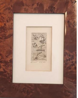 Ex Libris calcografico – firma F.R. Velli