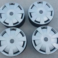 4 Cerchi In Acciaio / Ferro Da 16 Originali Audi