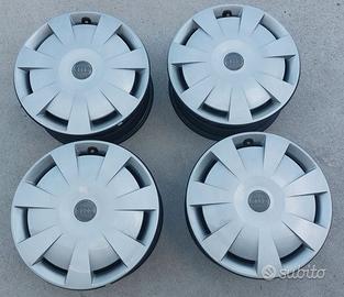 4 Cerchi In Acciaio / Ferro Da 16 Originali Audi