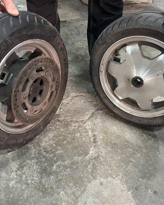 Copertoni+ cerchio con disco burgman 400 2002