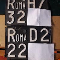 targhe  auto roma epoca