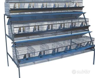 Gabbia  per conigli a 3 piani