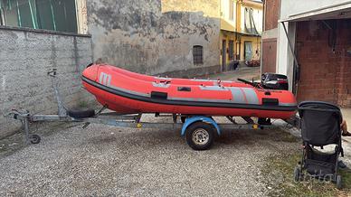 Gommone motore e carrello