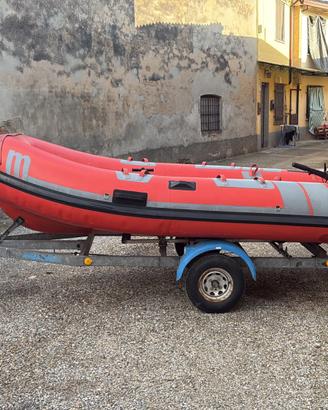 Gommone motore e carrello