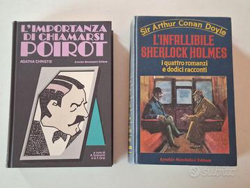 2 libri: di Agatha Christie e Arthur Conan Doyle