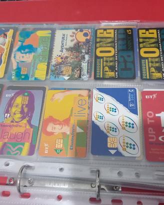 Schede telefoniche estere.