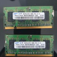 Memoria Ram 1gb Samsung Korea e 2gb Elpida