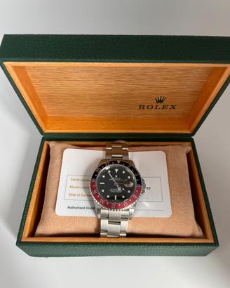 Rolex GMT 2 Pepsi 16710 Scatola, service Rolex