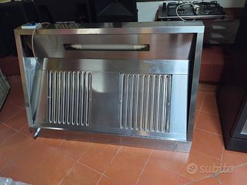 Cappa acciaio con motore