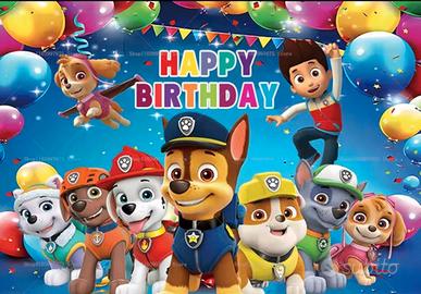 Poster Paw Patrol per Compleanno