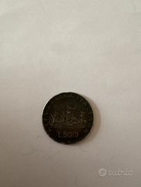 Moneta 500 lire vele 1958