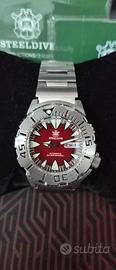 OROLOGIO AUTOMATICO STEELDIVE-SD1984 RED