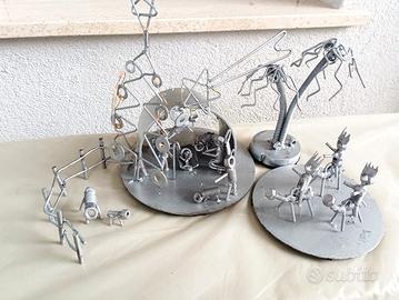 Presepe Artigianale in Acciaio Inox - Scrap Art