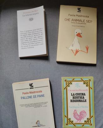 set di 4 libri 
