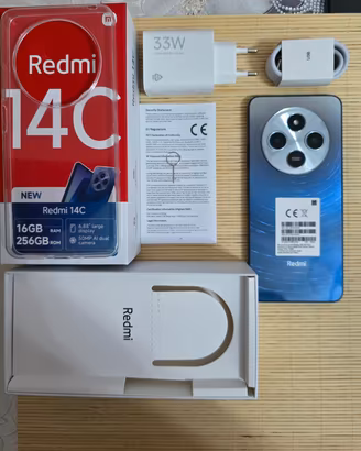 Smartphone "Xiaomi Redmi 14C 256GB Nuovo" Blue 