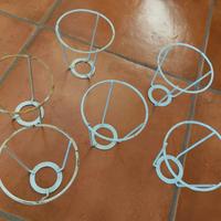 Telaio di metallo per lampade o abat jour 