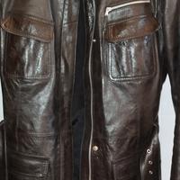 Giacca in vera pelle invernale nera - Santino