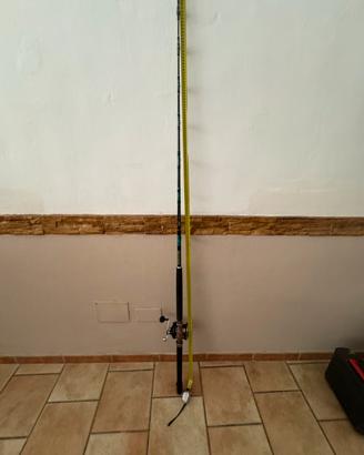 Canna da traina con mulinello