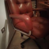 poltrona ufficio in pelle bordeaux 