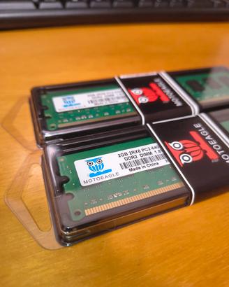 Kit RAM DDR2 4GB (2x2GB) - Nuovo sigillato 