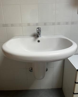 Lavabo  mezzacolonna e miscelatore ideal standard